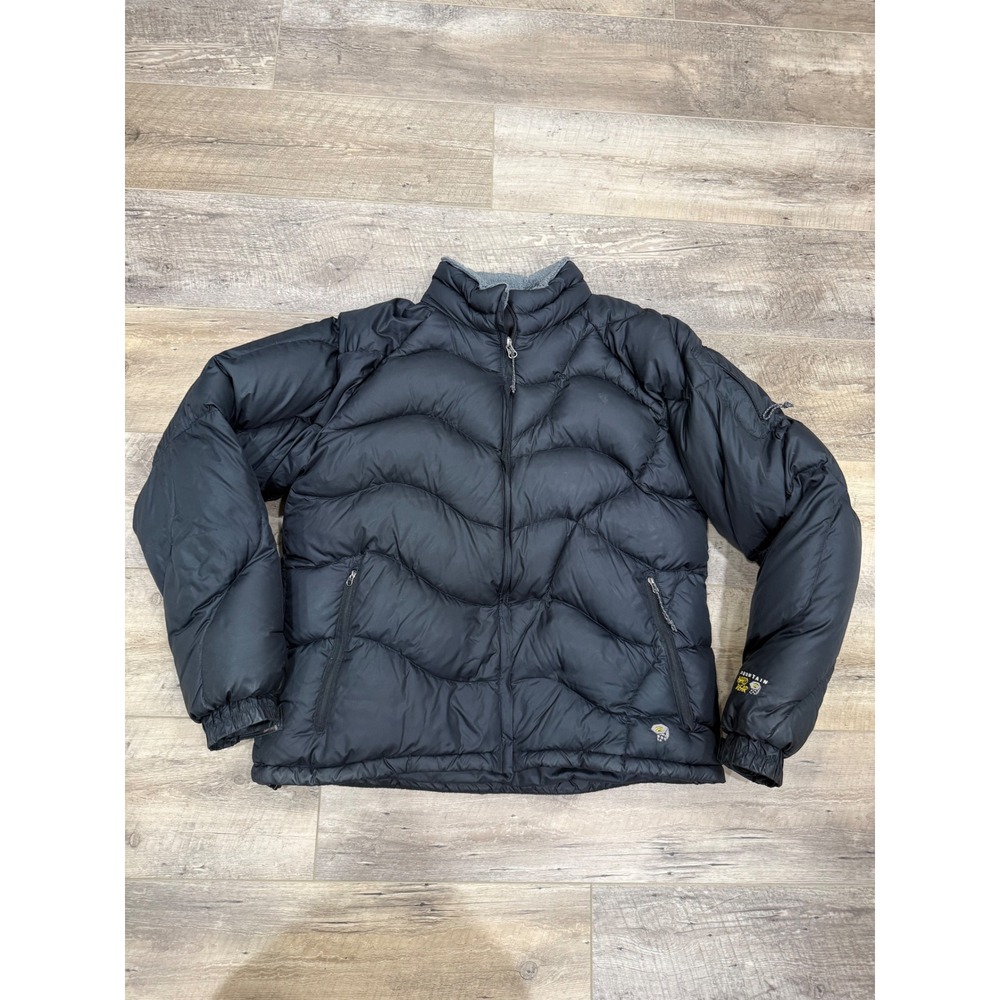Mountain Hardwear Womens Black Down Puffer Jacket Fleece Lined OL1823 Large
